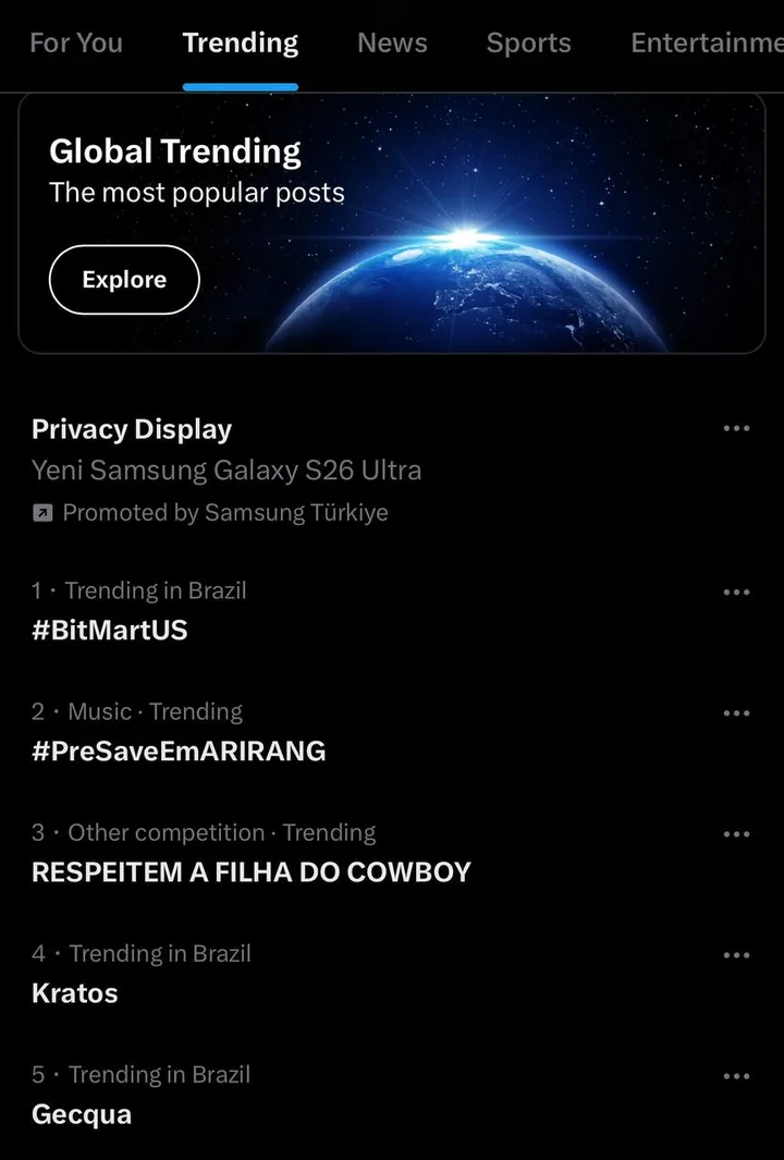 #BitMartUS trending in Brazil