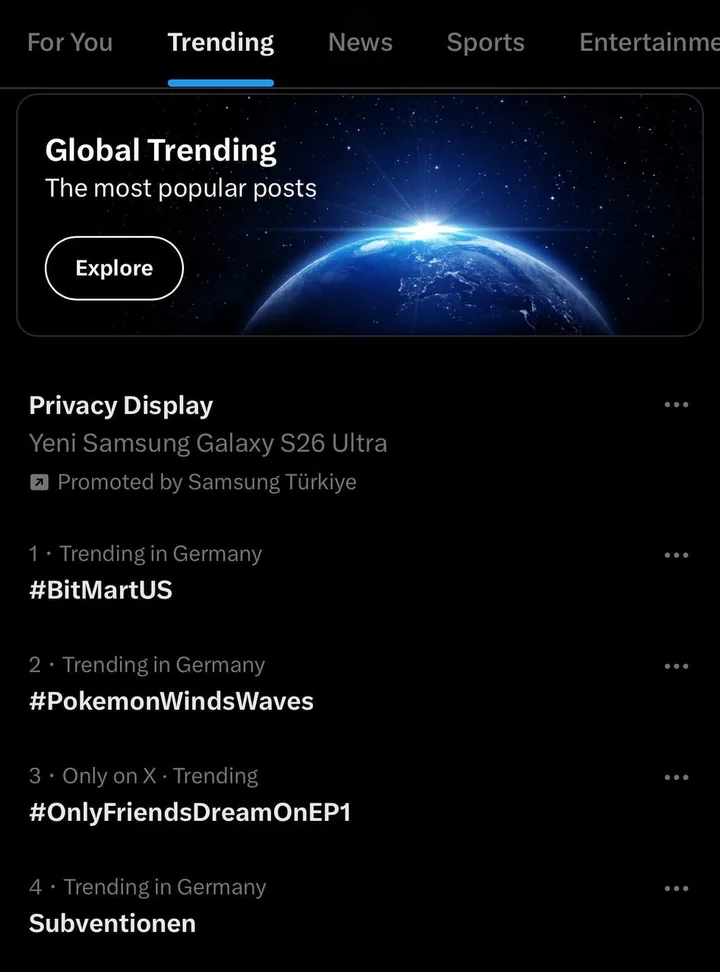 #BitMartUS trending in Germany